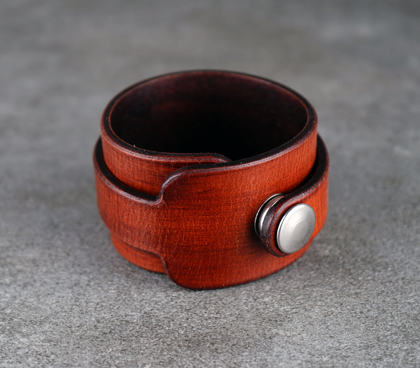 Brown premium leather wrist cuff