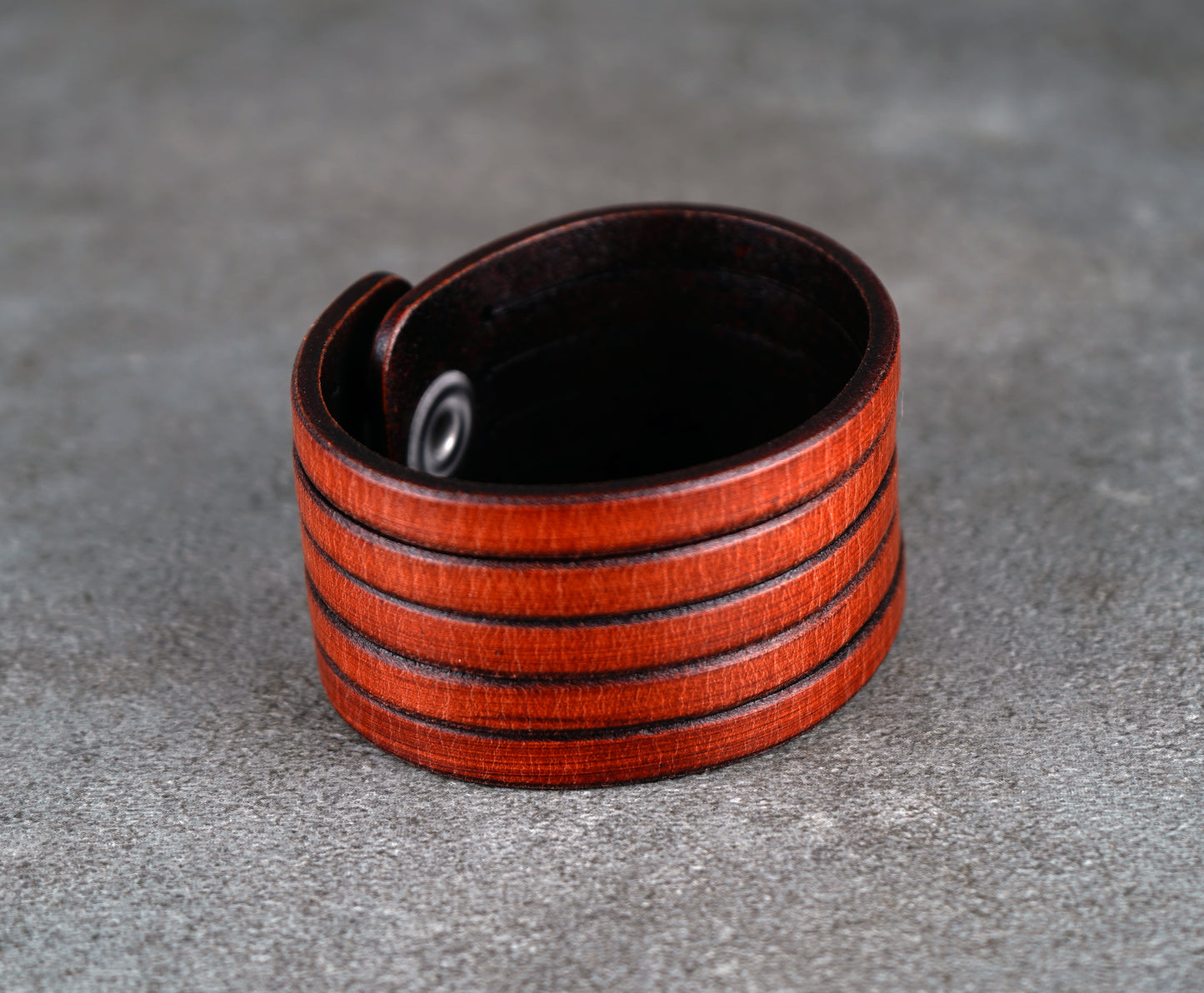 brown wrist leather cuff