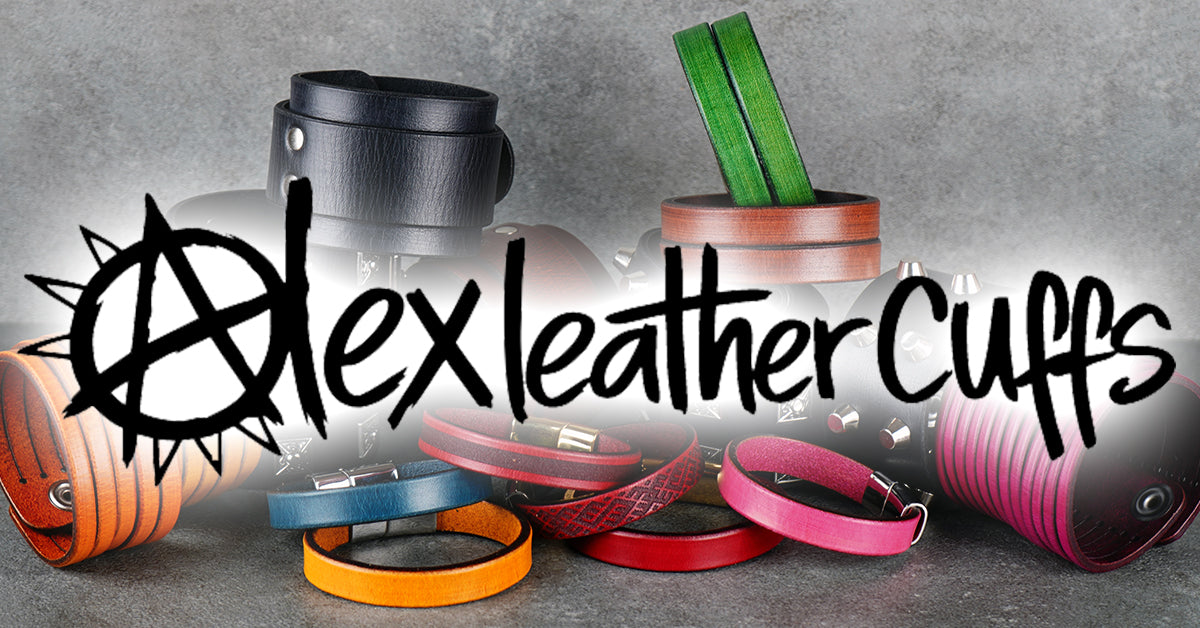 Handmade Leather Cuff Bracelets – Alex leather cuffs