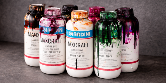 Eco friendly Giardini leather dyes for vegetable leather 