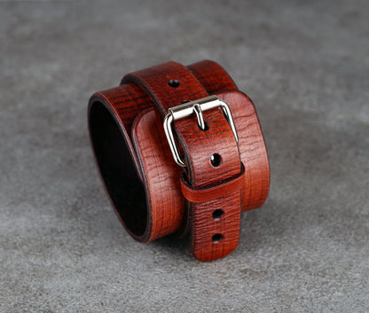 Brown Leather Cuff bracelet