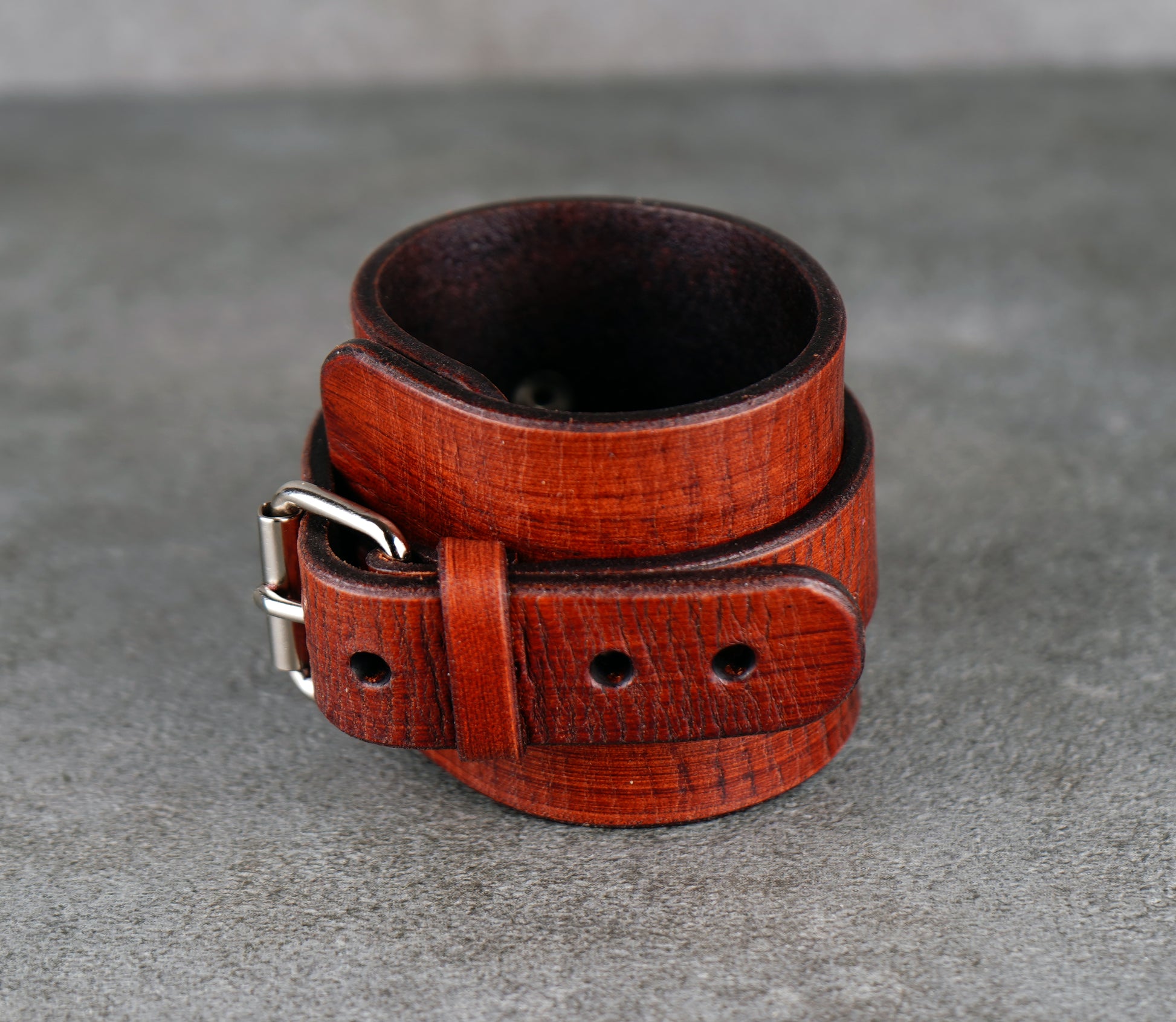 Brown Leather Cuff bracelet