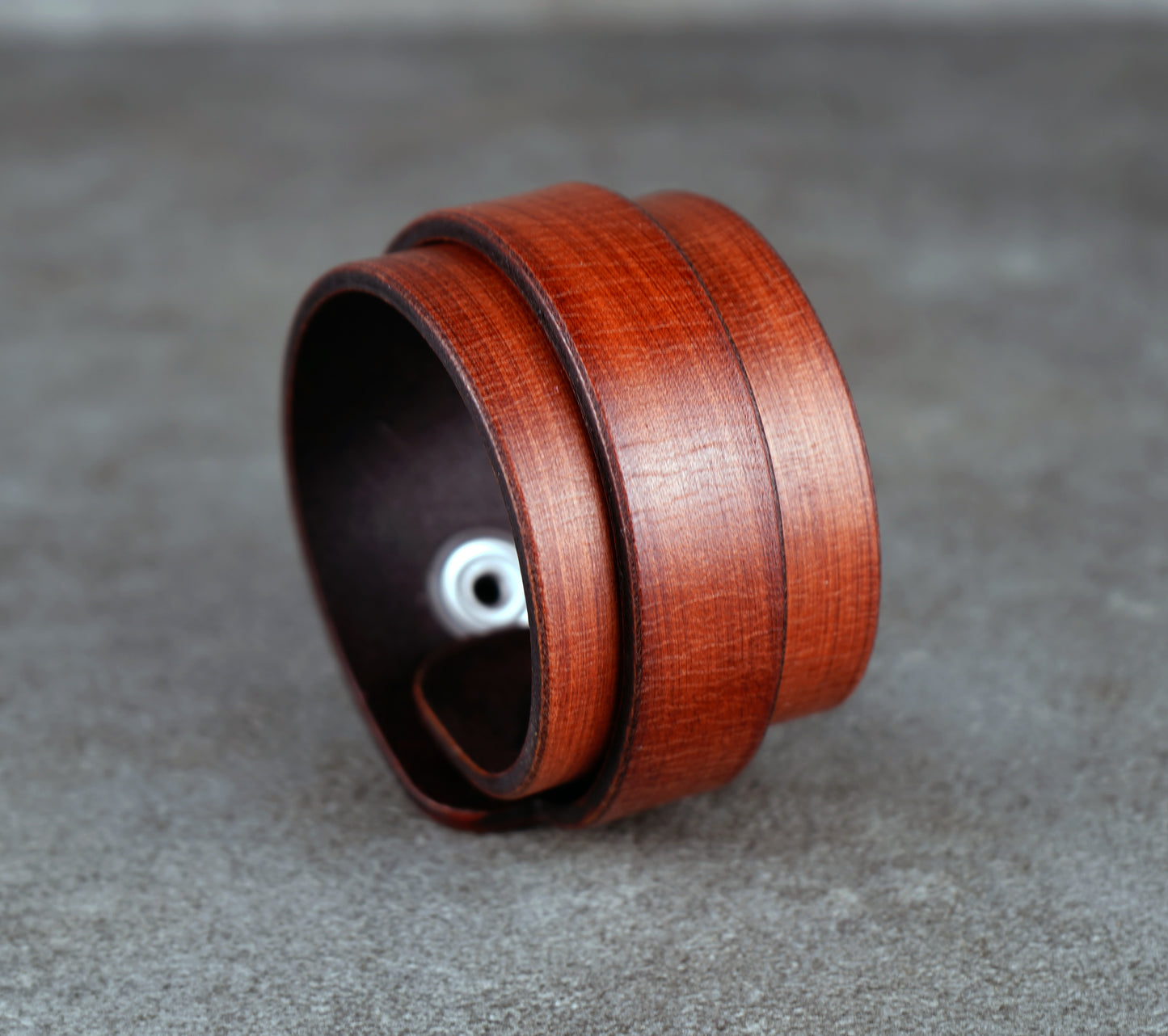 Brown premium leather wrist cuff