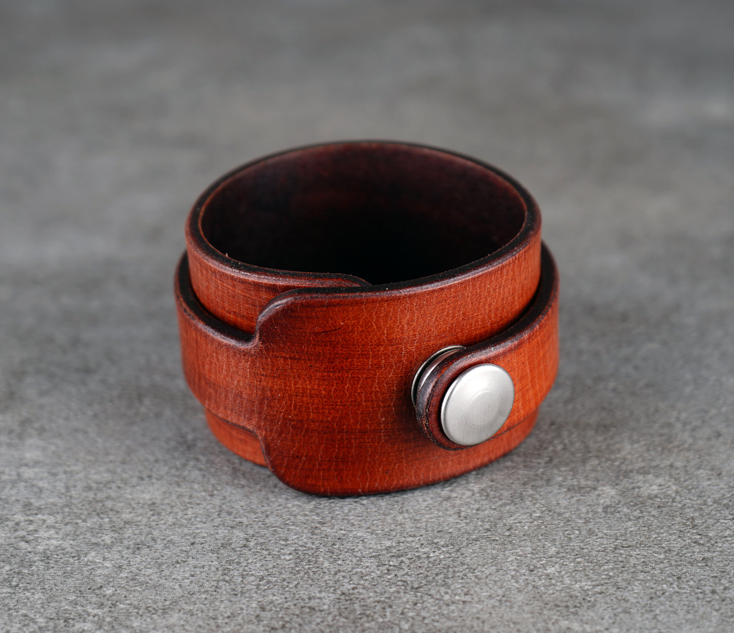 Brown premium leather wrist cuff