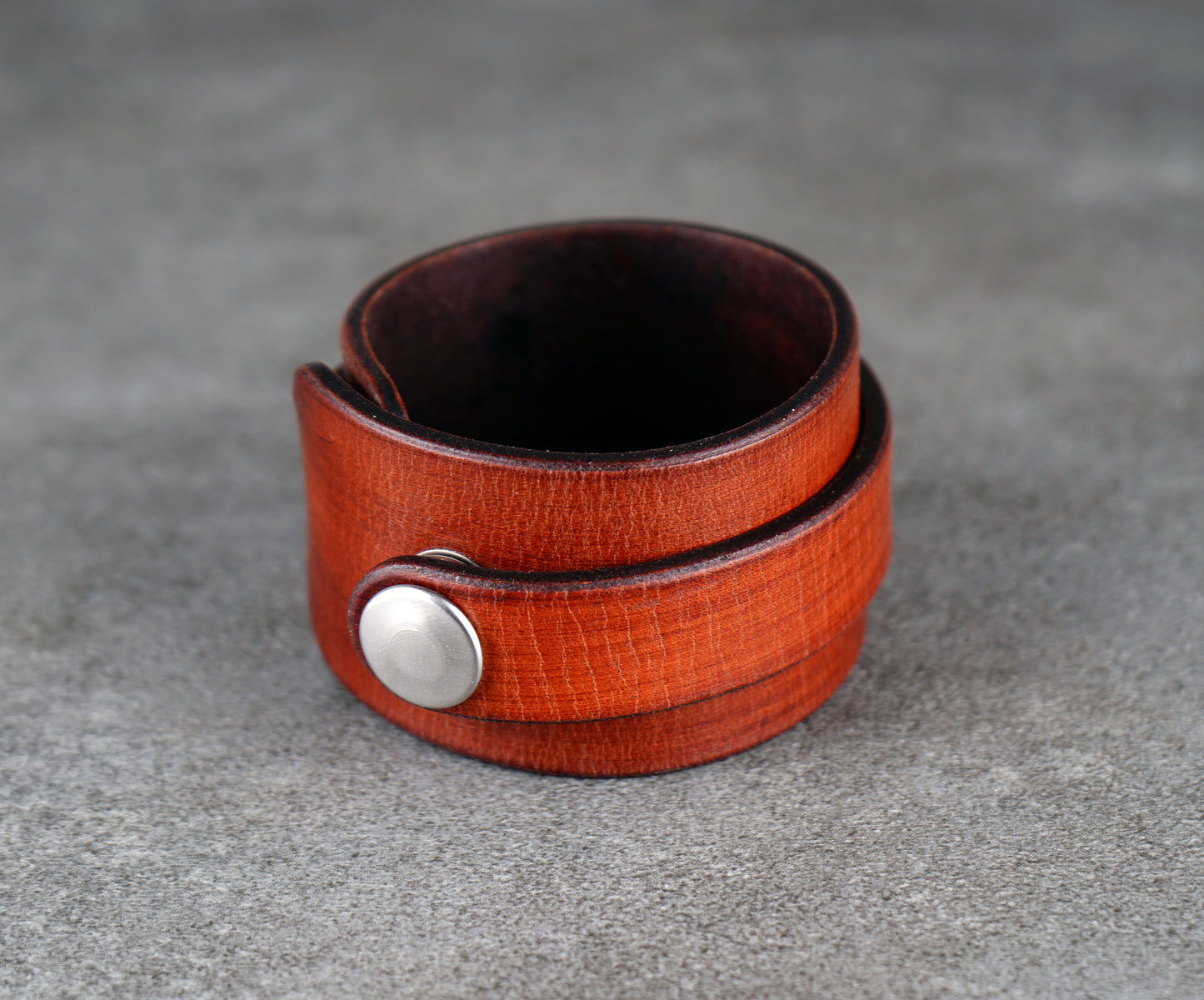Brown premium leather wrist cuff
