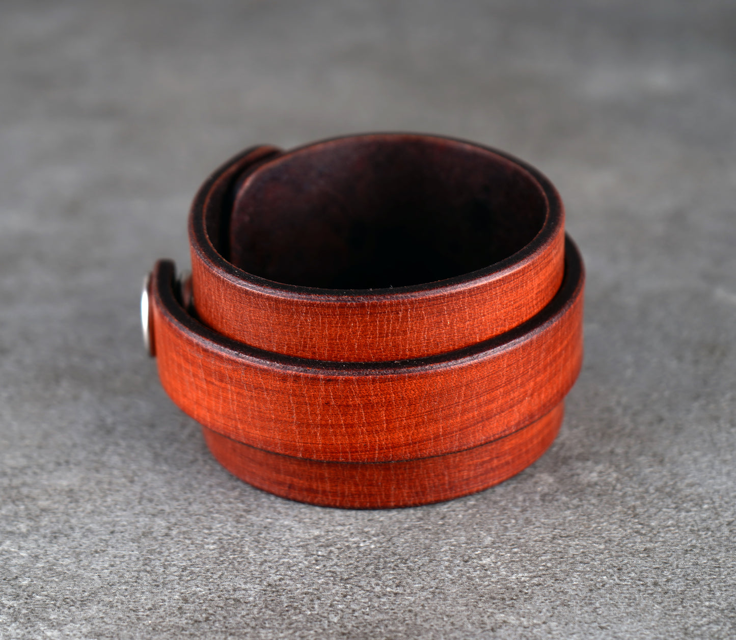 Brown premium leather wrist cuff