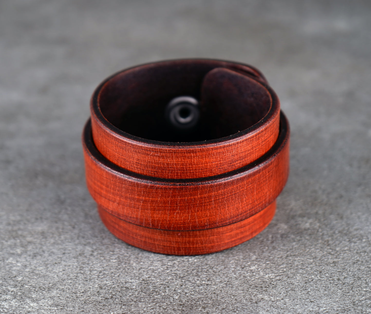 Brown premium leather wrist cuff
