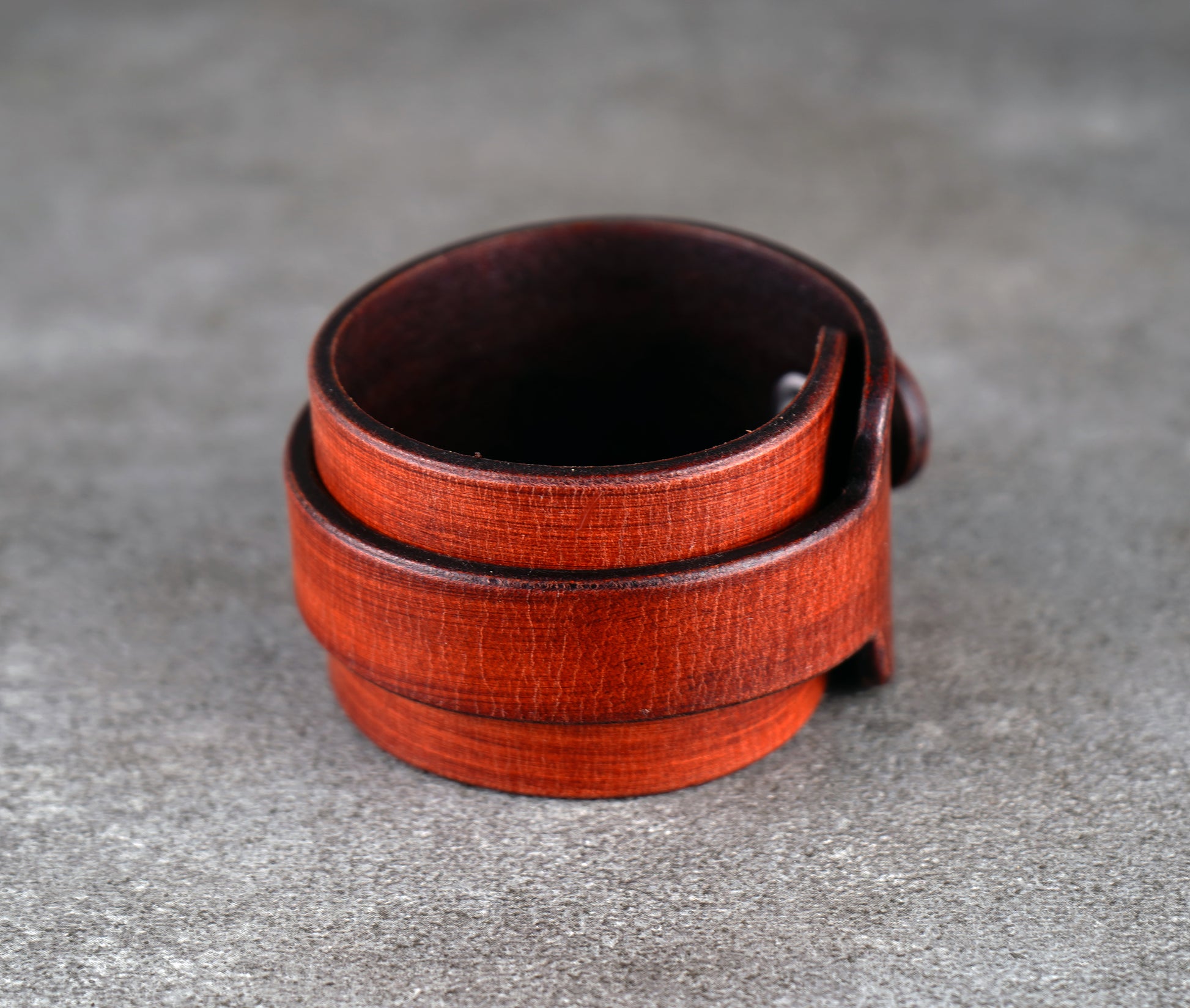 Brown premium leather wrist cuff