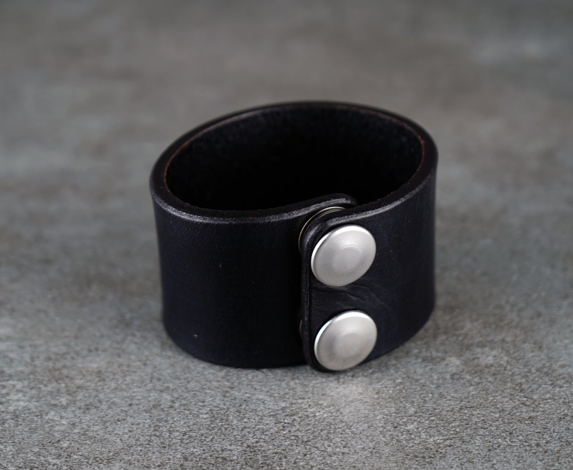 leviathan cross black leather cuff 4cm handmade premium leather
