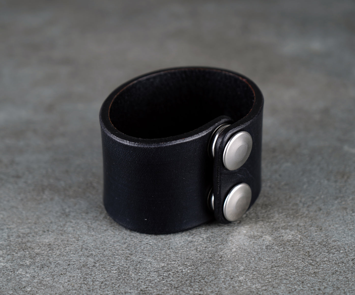 leviathan cross black leather cuff 4cm handmade premium leather
