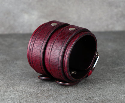 Bordo leather cuff bracelet