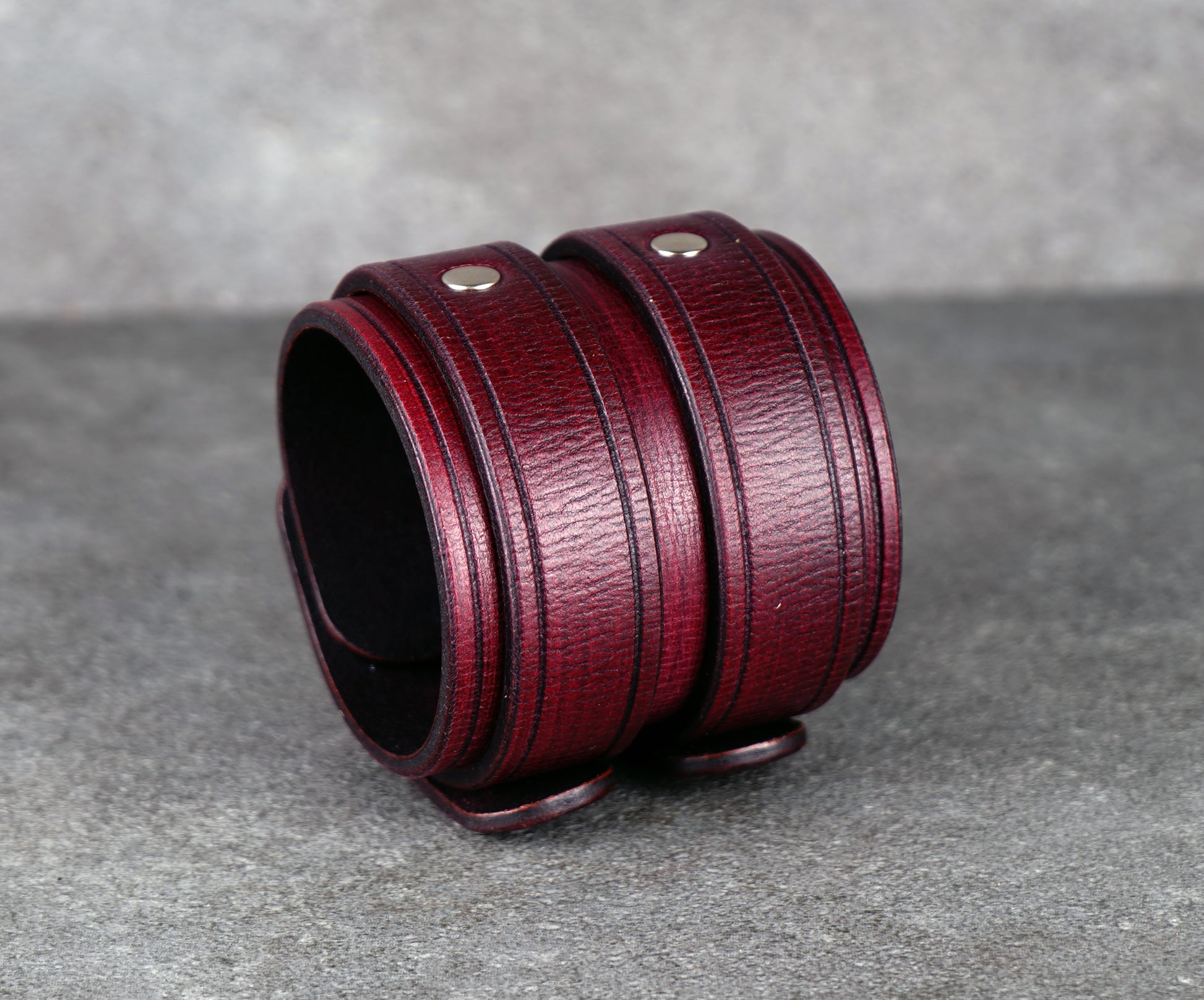 Bordo leather cuff bracelet