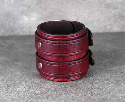 Bordo leather cuff bracelet