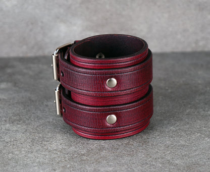 Bordo leather cuff bracelet