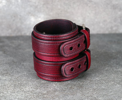 Bordo leather cuff bracelet