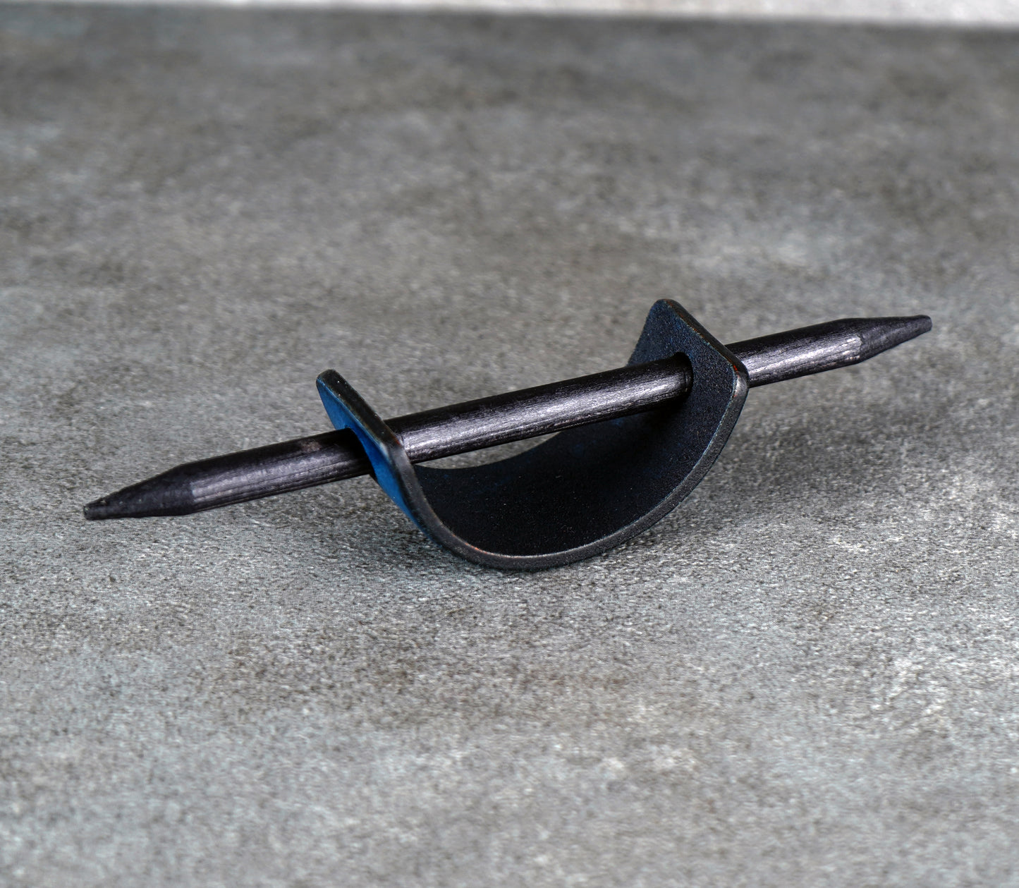 small hair leather barrette handmade premium leather
