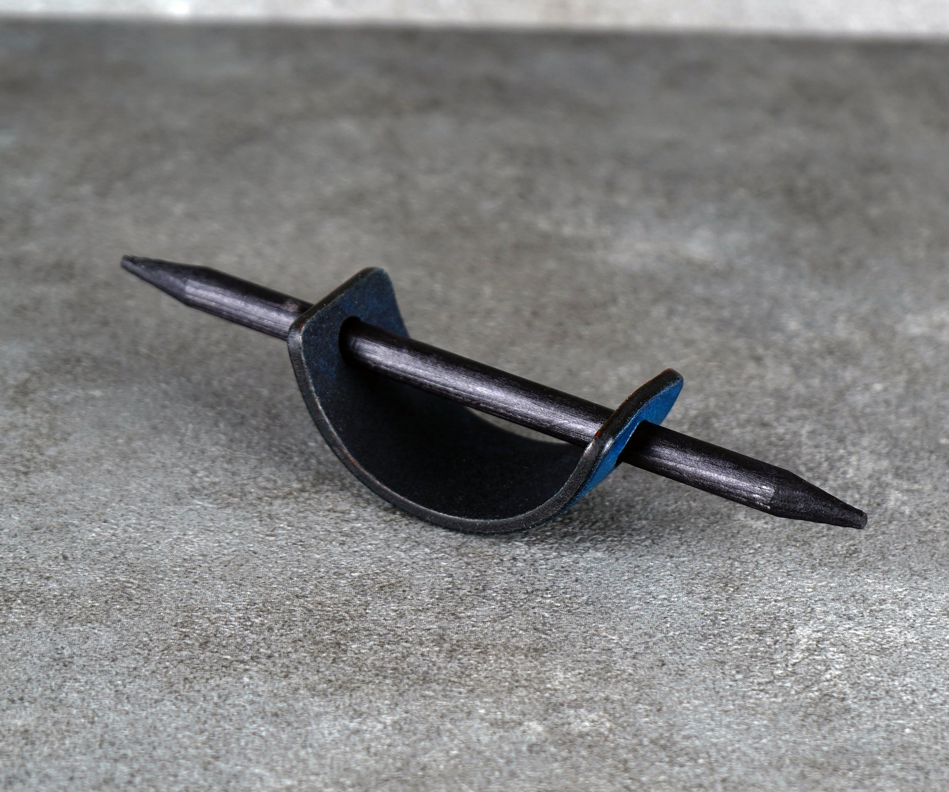 small hair leather barrette handmade premium leather
