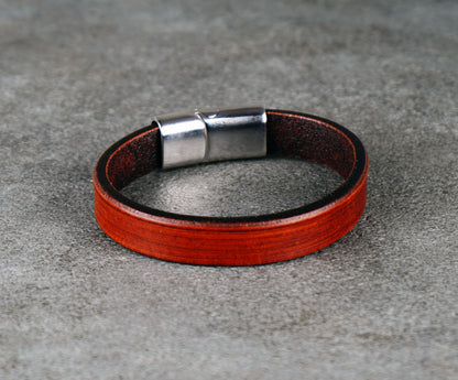 Brown Leather Bracelet – Handcrafted Vegetable‑Tanned Wrist Accessory