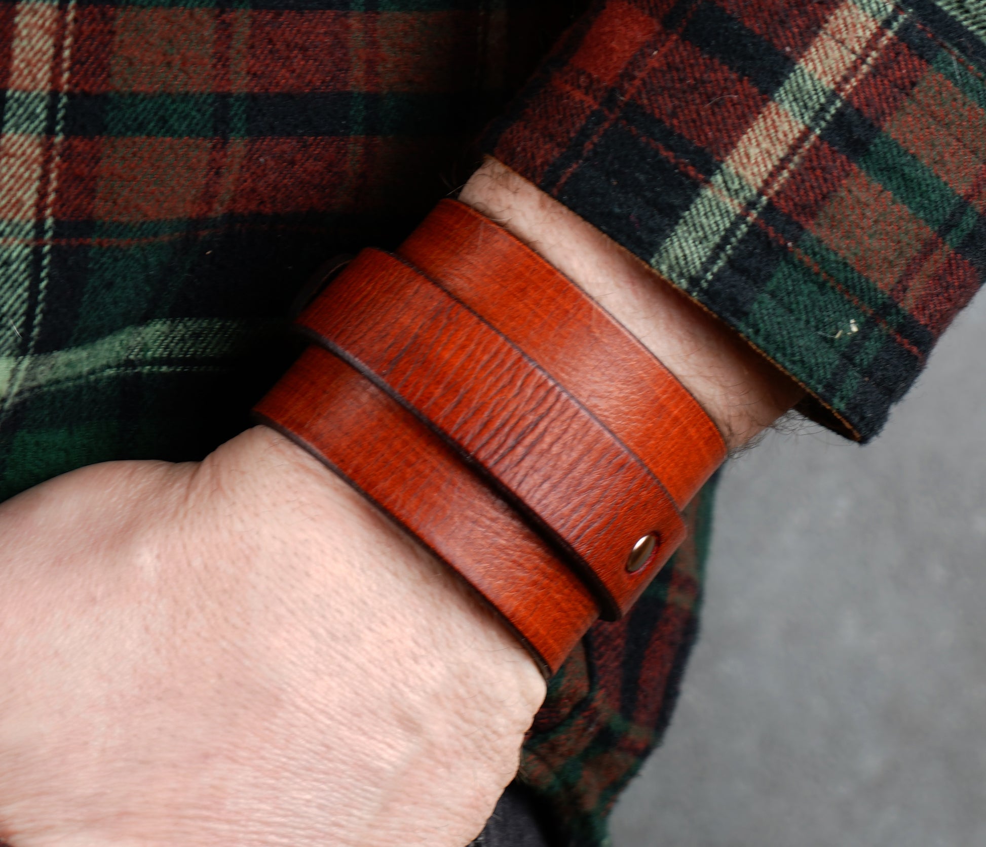 Brown Leather Cuff bracelet