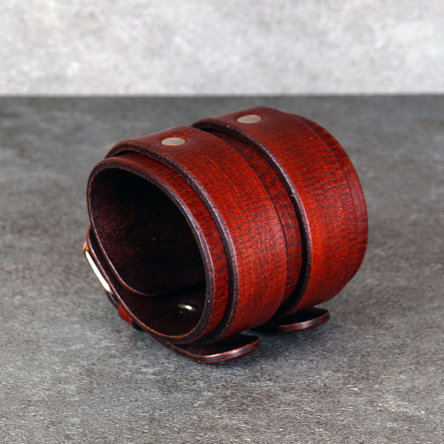 brown leather cuff bracelet