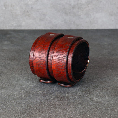 brown leather cuff bracelet