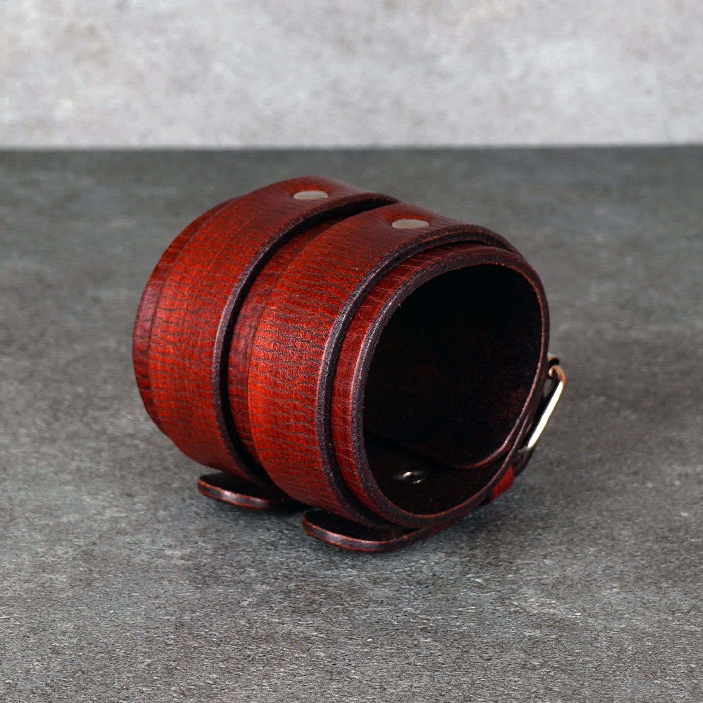 brown leather cuff bracelet